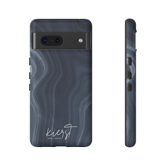 Navy Marble Google Pixel Phone Case