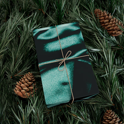 Emerald Satin Print Gift Wrapping Paper