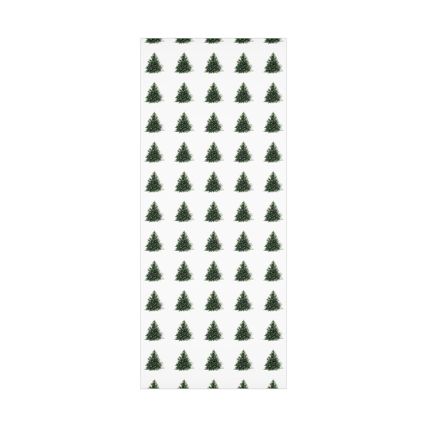 Watercolor Christmas Tree Gift Wrapping Paper