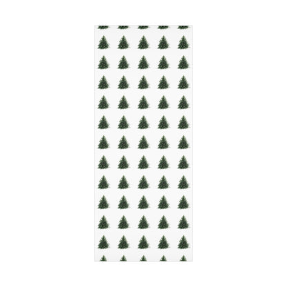 Watercolor Christmas Tree Gift Wrapping Paper