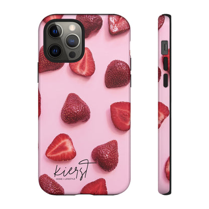 Strawberries iPhone Case | A Sweet Statement Rooted in Soft Luxury