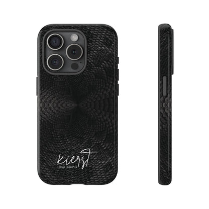 Black + Grey Snake Print iPhone Case