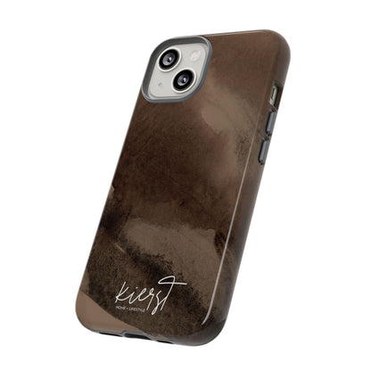 Brown Abstract iPhone Case