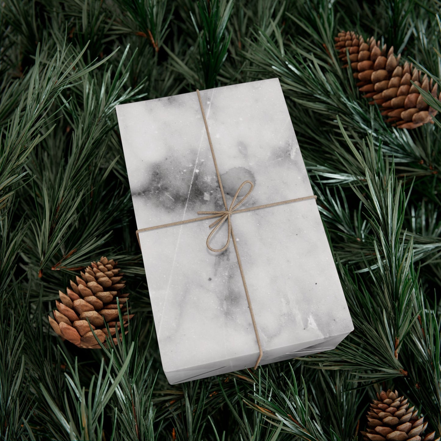 Lived-In Grey Marble Gift Wrapping Paper