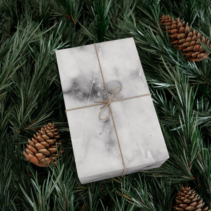 Lived-In Grey Marble Gift Wrapping Paper