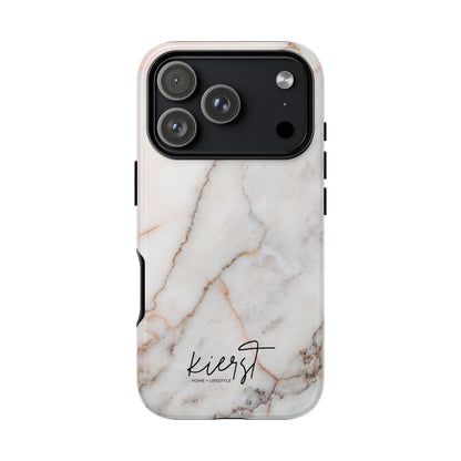 Warm White Marble iPhone Case