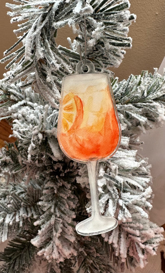 Aperol Spritz Ornament