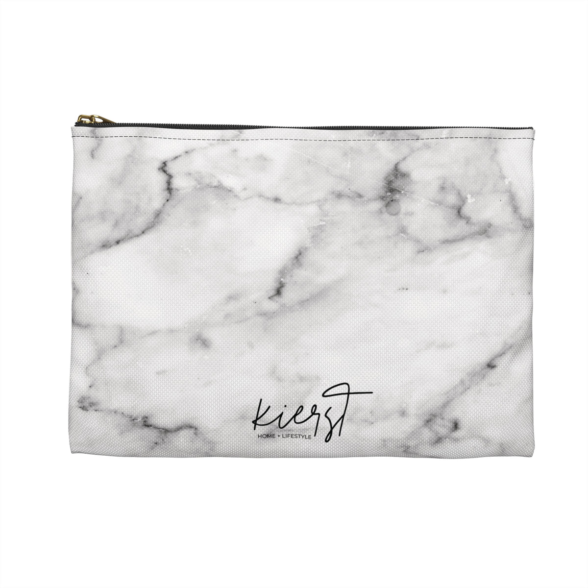 Lived-In Grey Marble Accessory Pouch