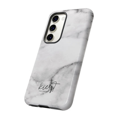 Lived-In White and Grey Marble Samsung Galaxy Case | Soft Strength, Redefined