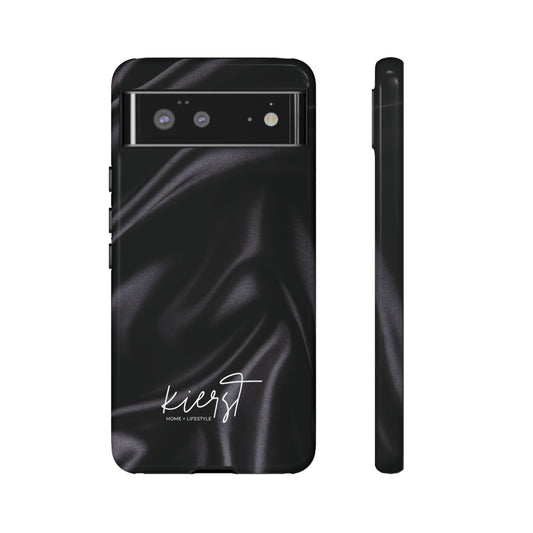 Black Silk Print Google Pixel Phone Case