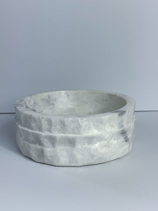 Raw Edge Marble Bowl