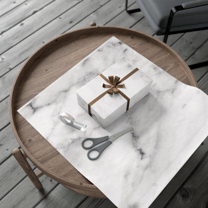 Lived-In Grey Marble Gift Wrapping Paper