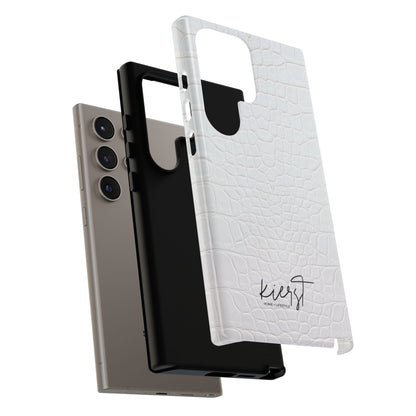 White Alligator Samsung Galaxy Case | Classic Texture Meets Modern Edge
