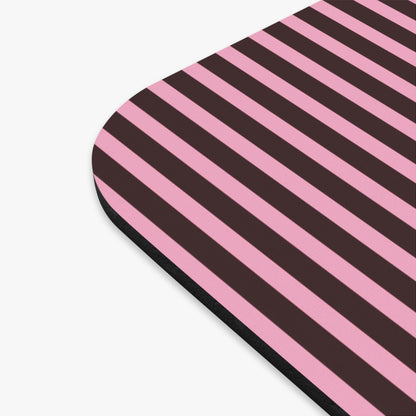 Signature Velvet Noir + Pink Stripe Mouse Pad