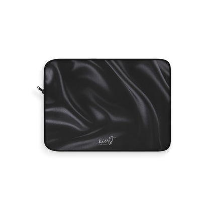 Black Silk Print Laptop Sleeve