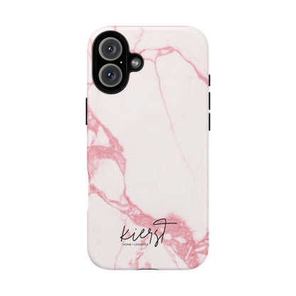 Pink & White Marble iPhone Case | Classic Elegance, Feminine Twist