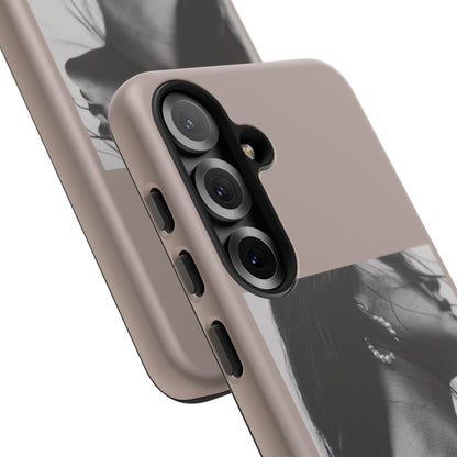 Black & White Fashion Portrait Samsung Galaxy Phone Case