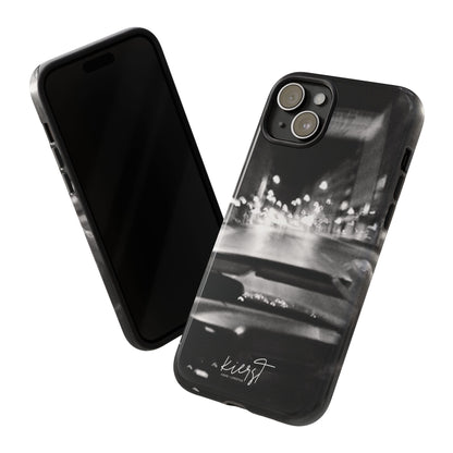 Faded Summer Nights iPhone Case | A Cinematic Blur of City Lights and Nostalgia