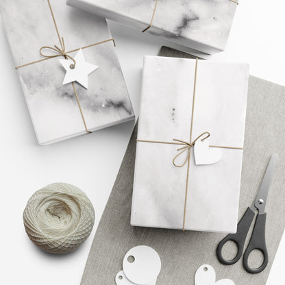 Lived-In Grey Marble Gift Wrapping Paper