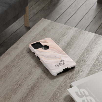 Blush Swirl Marble Google Pixel Phone Case | Soft Movement Meets Curated Luxury