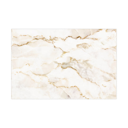 White Cream and Gold Marble Gift Wrapping Paper