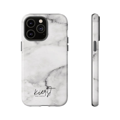 Lived-In White and Grey Marble iPhone Case | Curated Calm, Captured in Marble