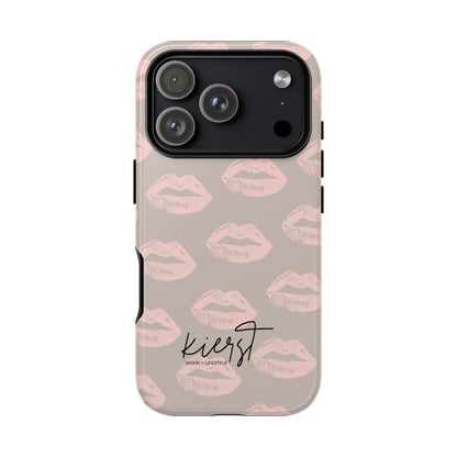 Pillow Talk-Inspired Lips on Oat iPhone Case