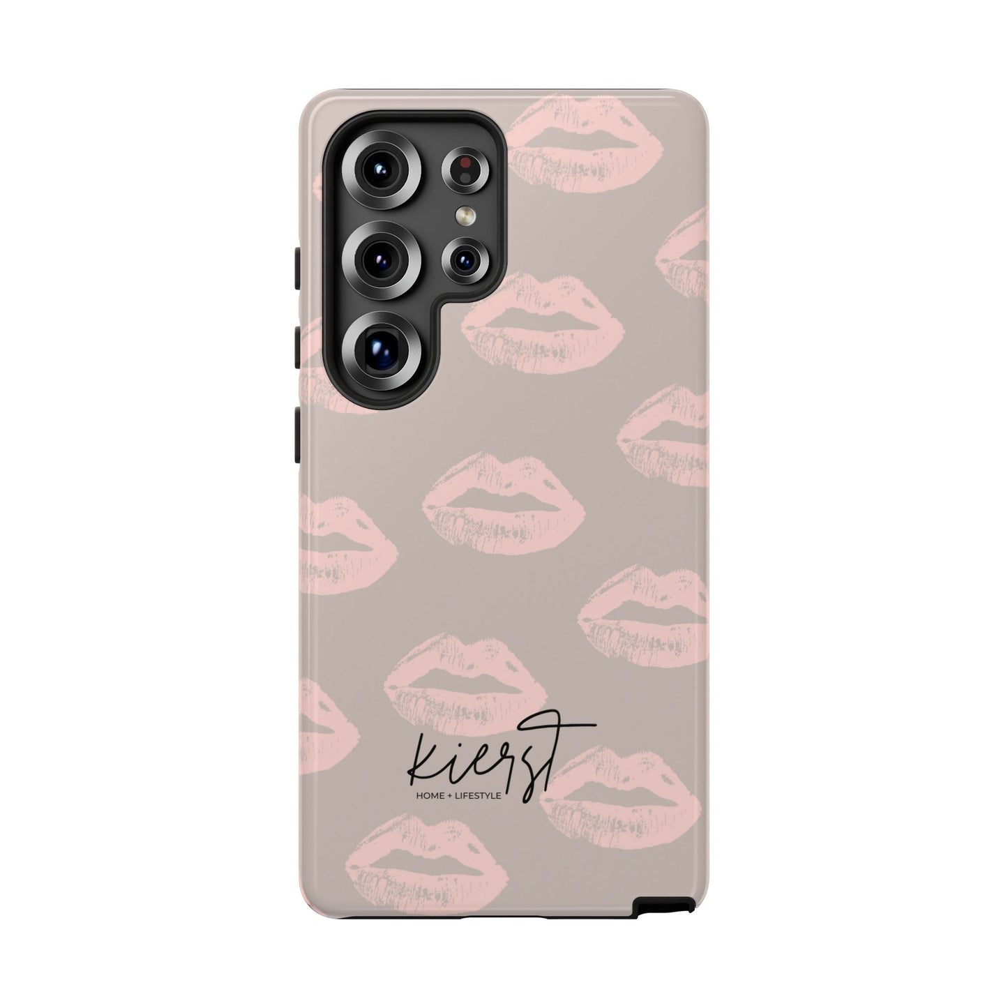 Pillow Talk–Inspired Lips on Oat Samsung Galaxy Case