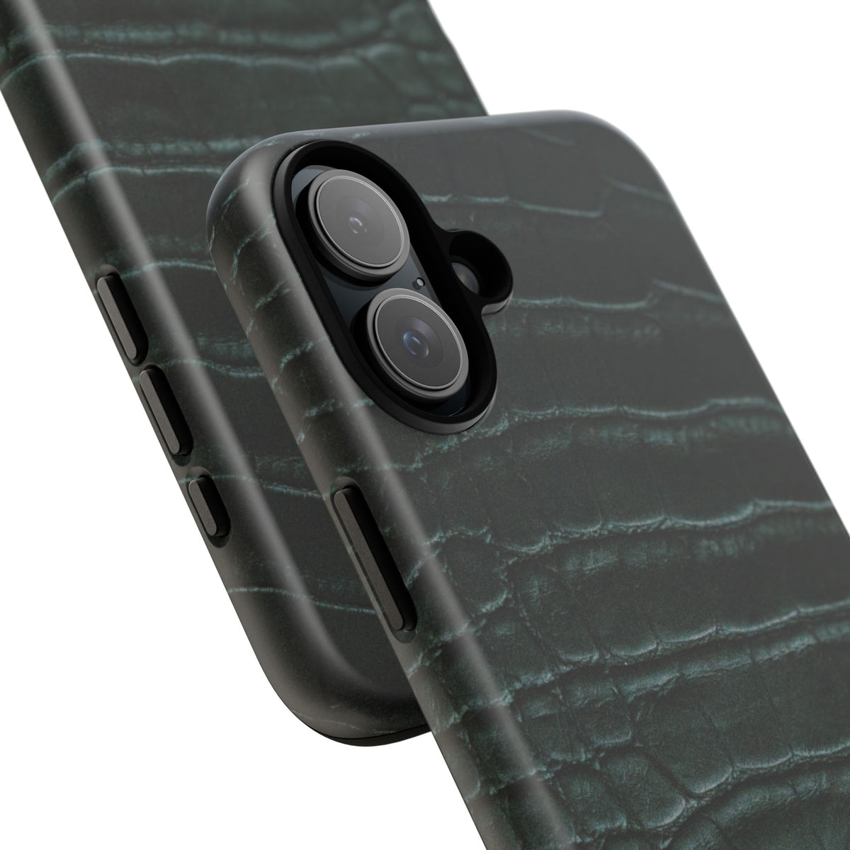 Emerald Crocodile Print iPhone Case