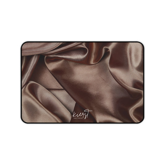 Chocolate Silk Print Desk Mat