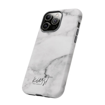 Lived-In White and Grey Marble iPhone Case | Curated Calm, Captured in Marble