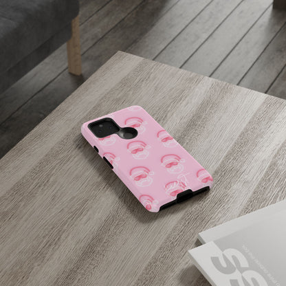 Holiday 25 Neon Sign Santa on Pink Google Pixel Phone Case