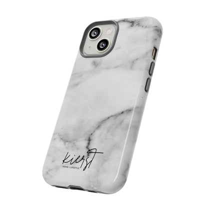 Lived-In White and Grey Marble iPhone Case | Curated Calm, Captured in Marble