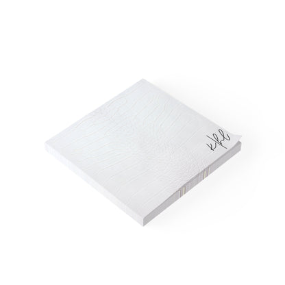 White Alligator Post-it® Note Pad | Luxe Faux Skin-Inspired Memo Pad