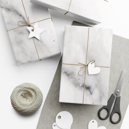 Lived-In Grey Marble Gift Wrapping Paper