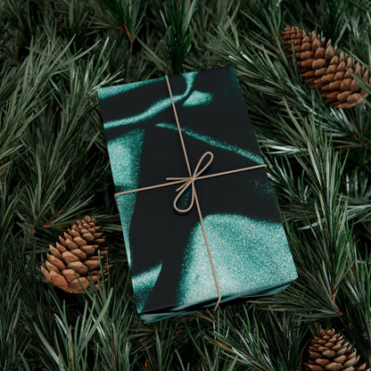 Emerald Satin Print Gift Wrapping Paper