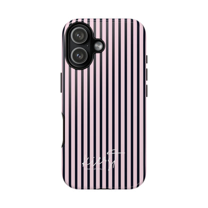 Signature Pink + Signature Storm Stripe iPhone Case
