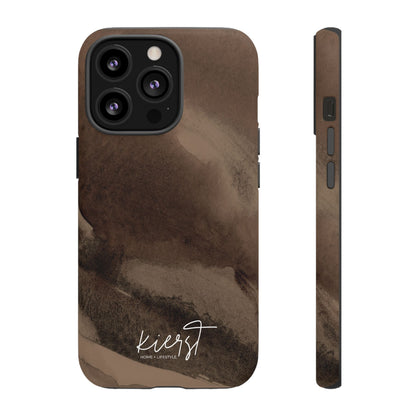 Brown Abstract iPhone Case