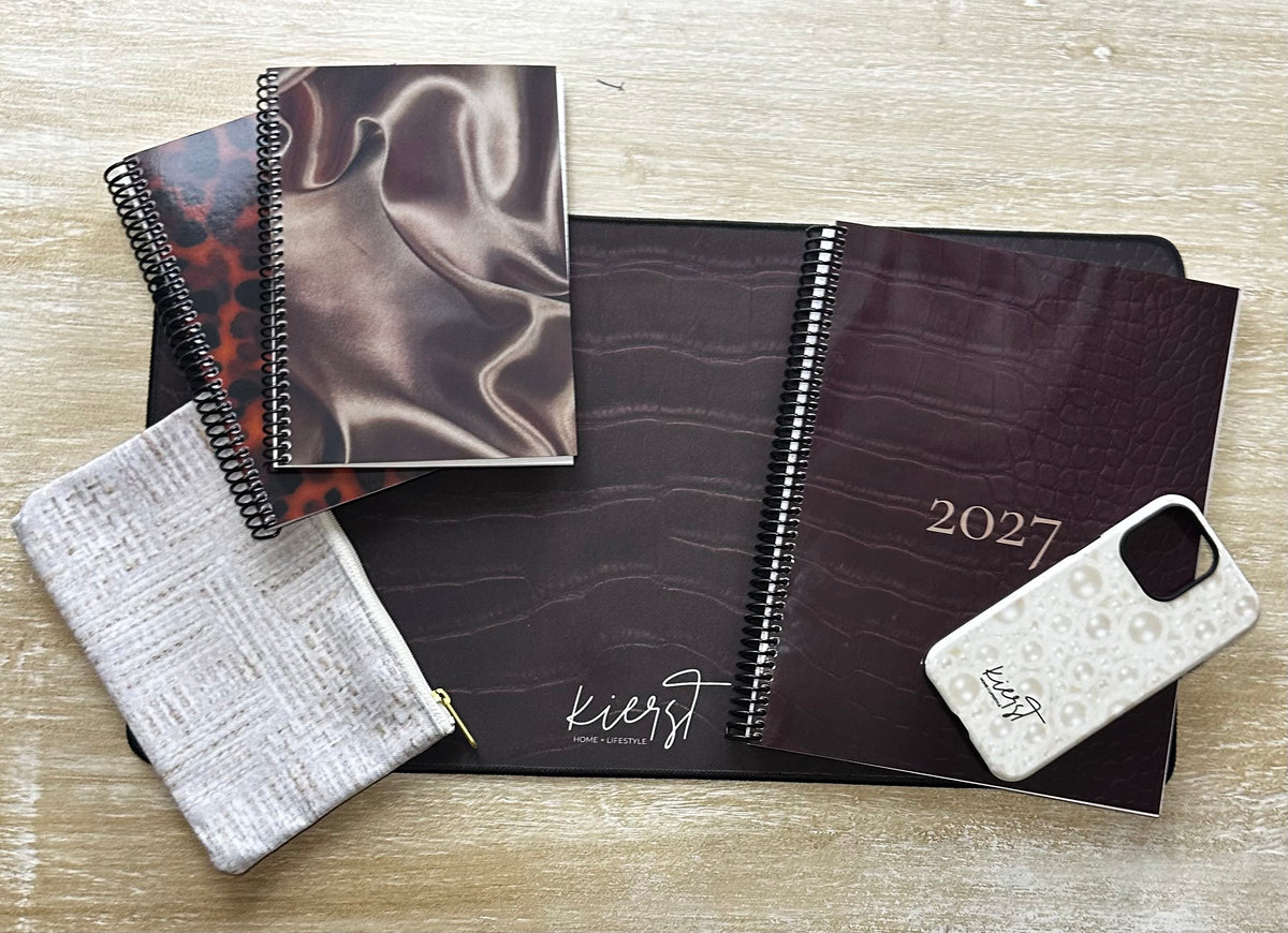 2027 Signature Velvet Noir Crocodile Lifestyle Planner