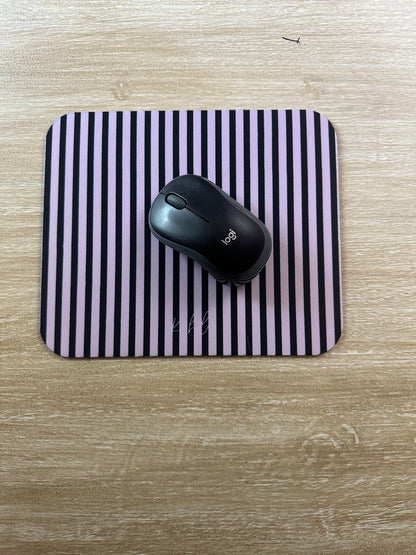 Pink + Signature Storm Stripe Mouse Pad