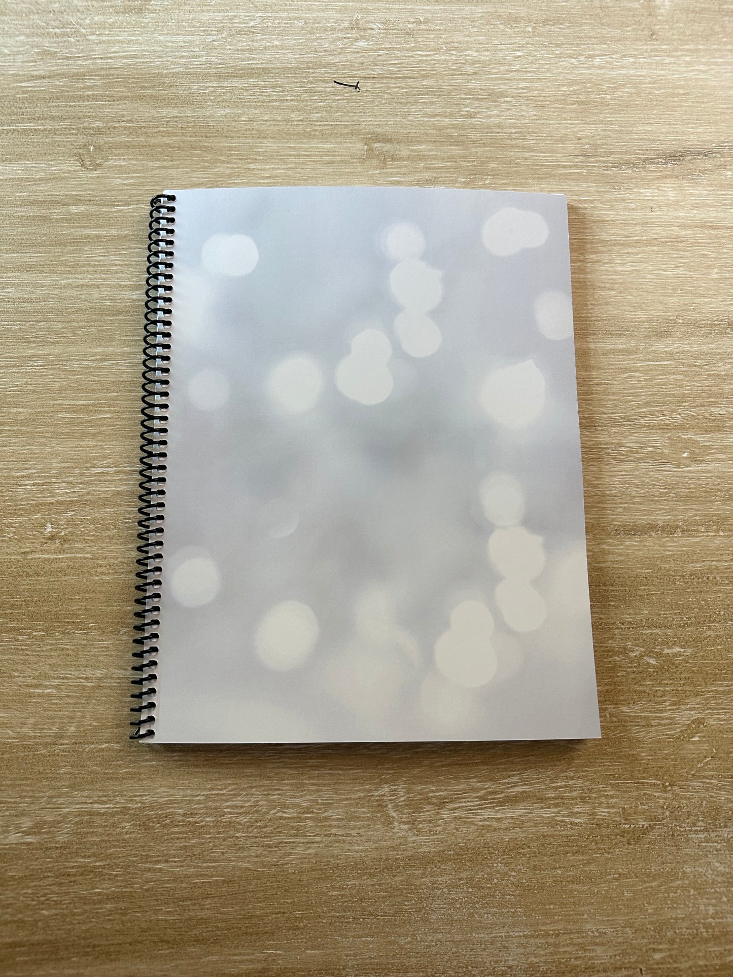 White Sparkle Notebook