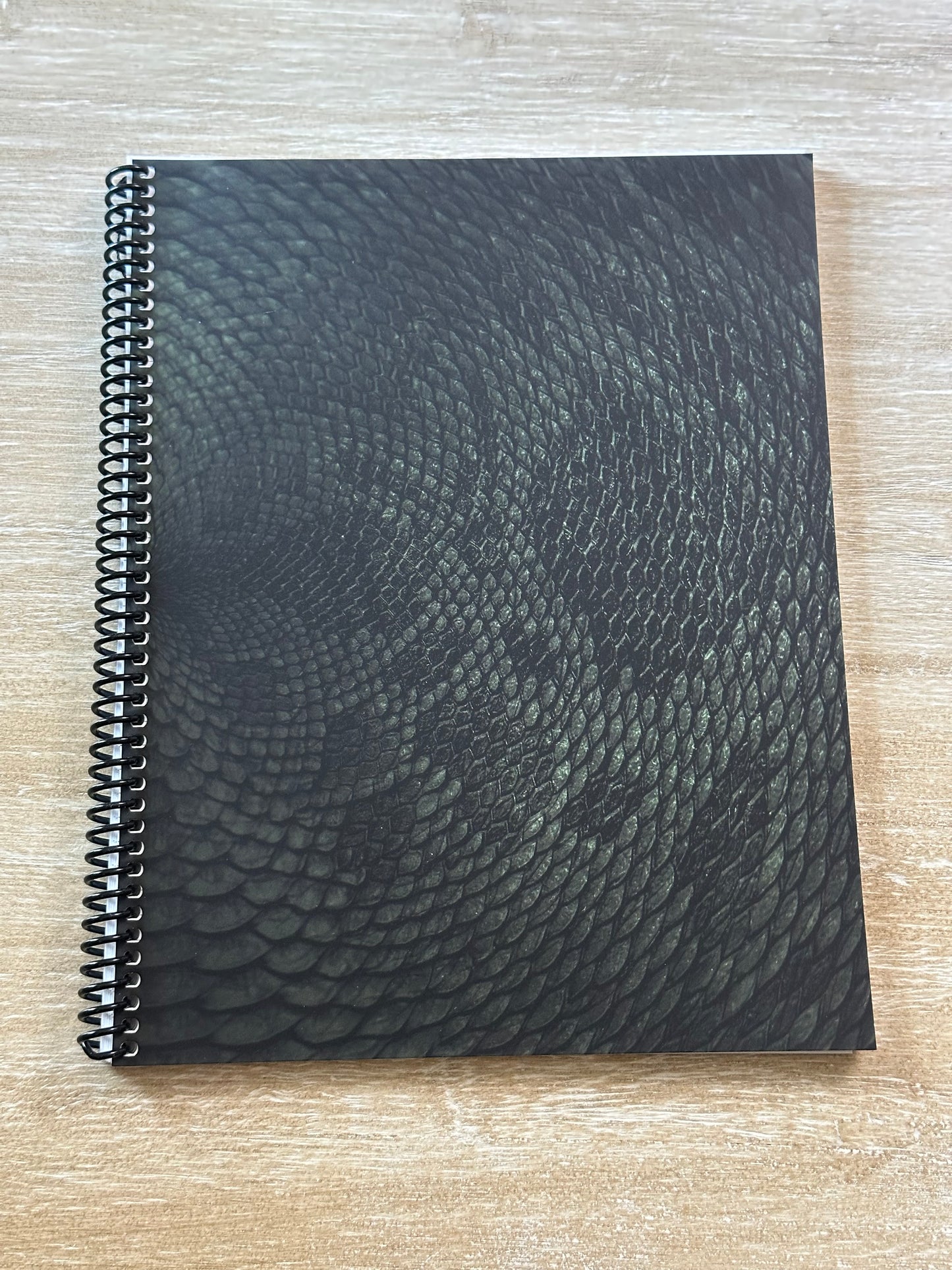 Deep Rich Green Snake Print Notebook