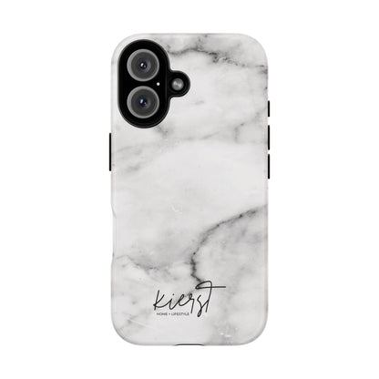 Lived-In White and Grey Marble iPhone Case | Curated Calm, Captured in Marble