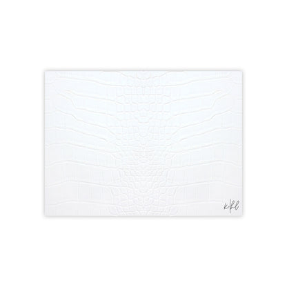 White Alligator Post-it® Note Pad | Luxe Faux Skin-Inspired Memo Pad