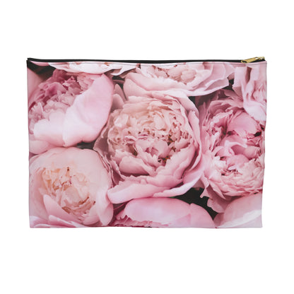 Pink Peonies Accessory Pouch