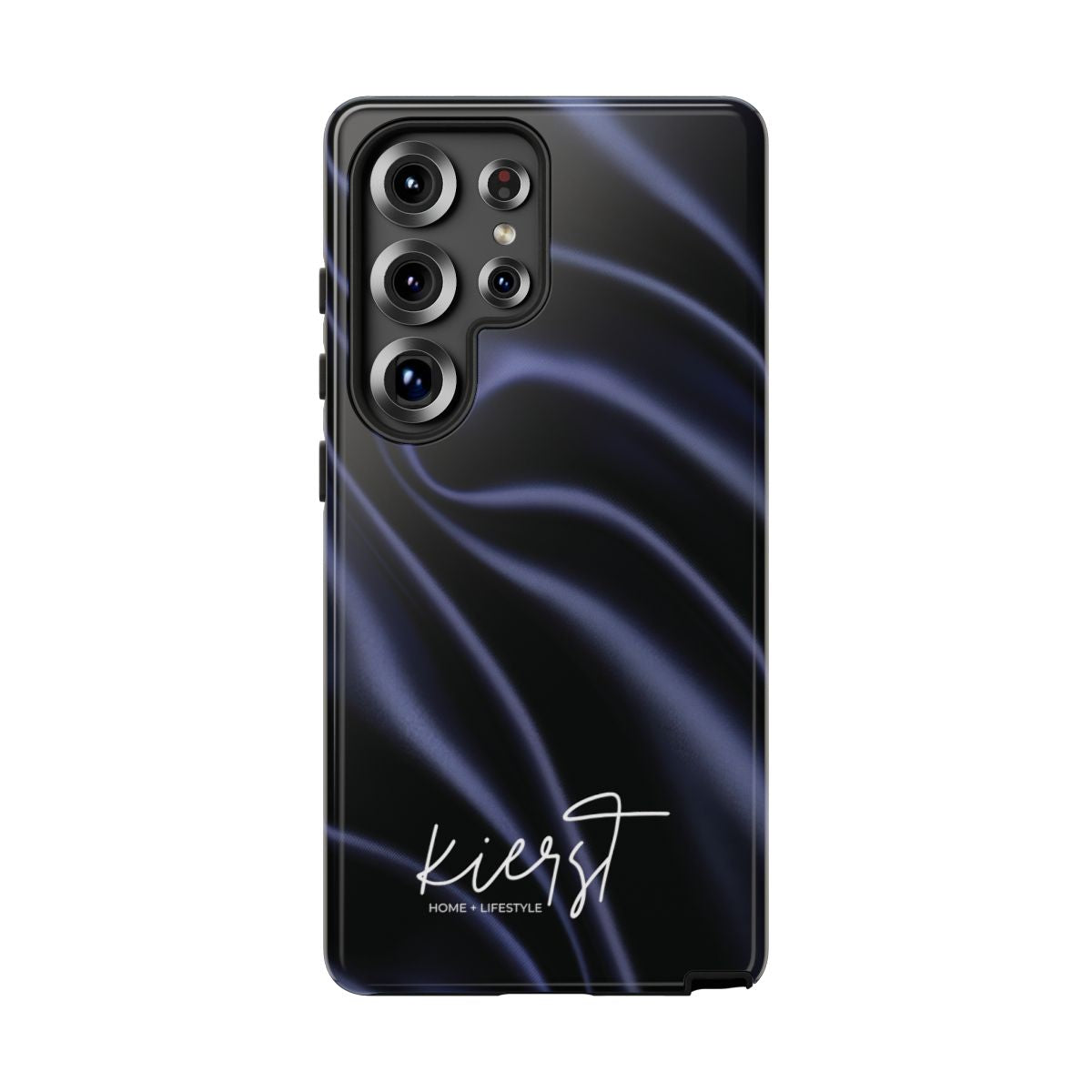 Navy Silk Print Samsung Galaxy Phone Case