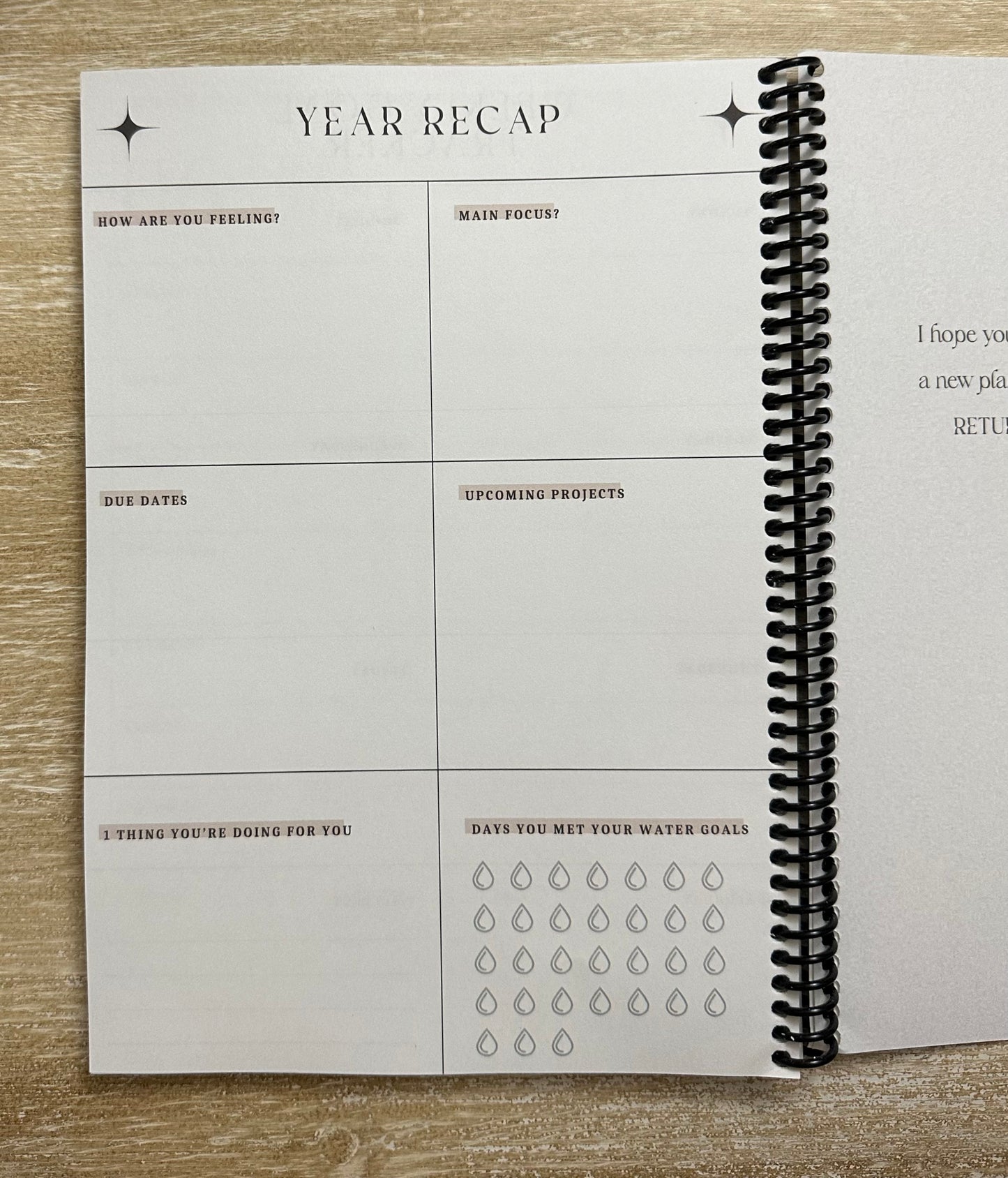 Academic Year Planner Lived-In Grey Marble