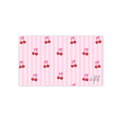 Cherries on Pink Stripes Post-it® Note Pad