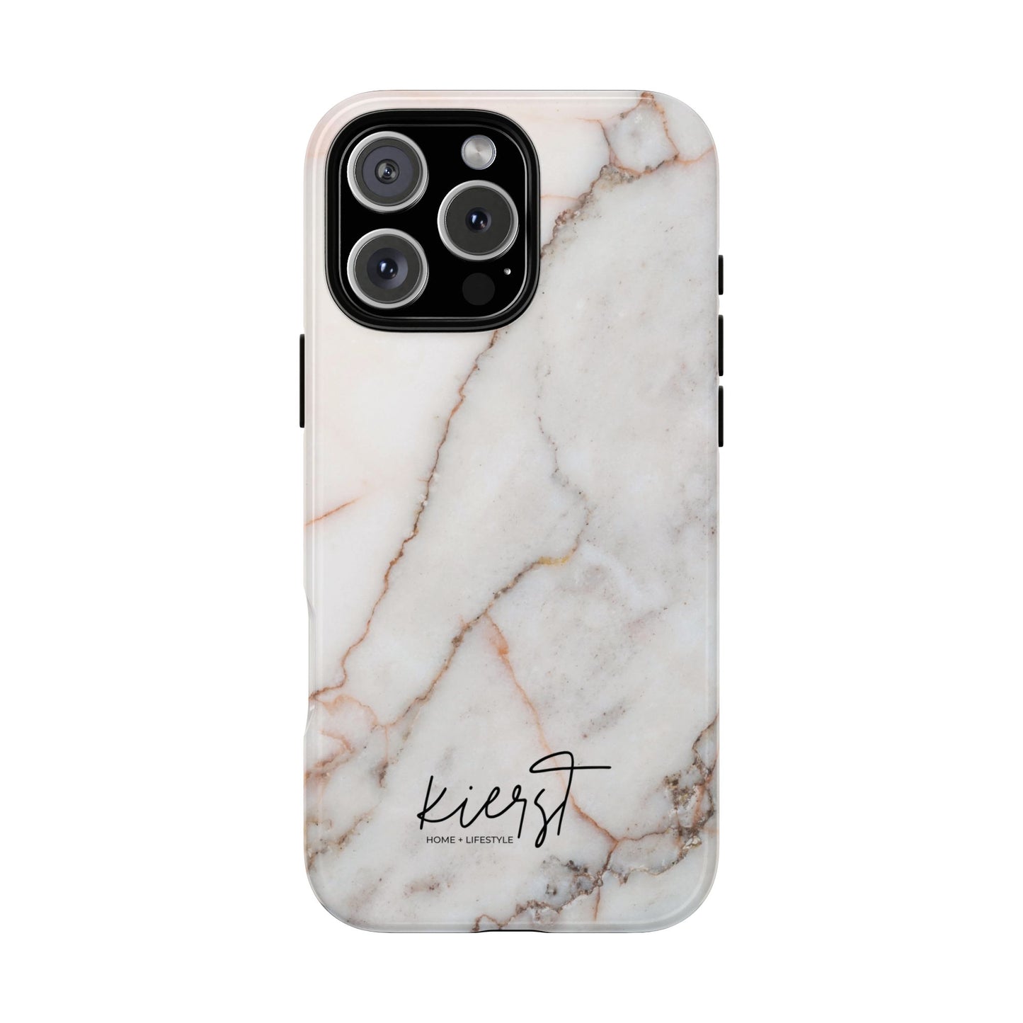 Warm White Marble iPhone Case