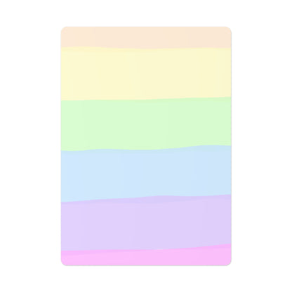 Pastel Rainbow Poker Cards